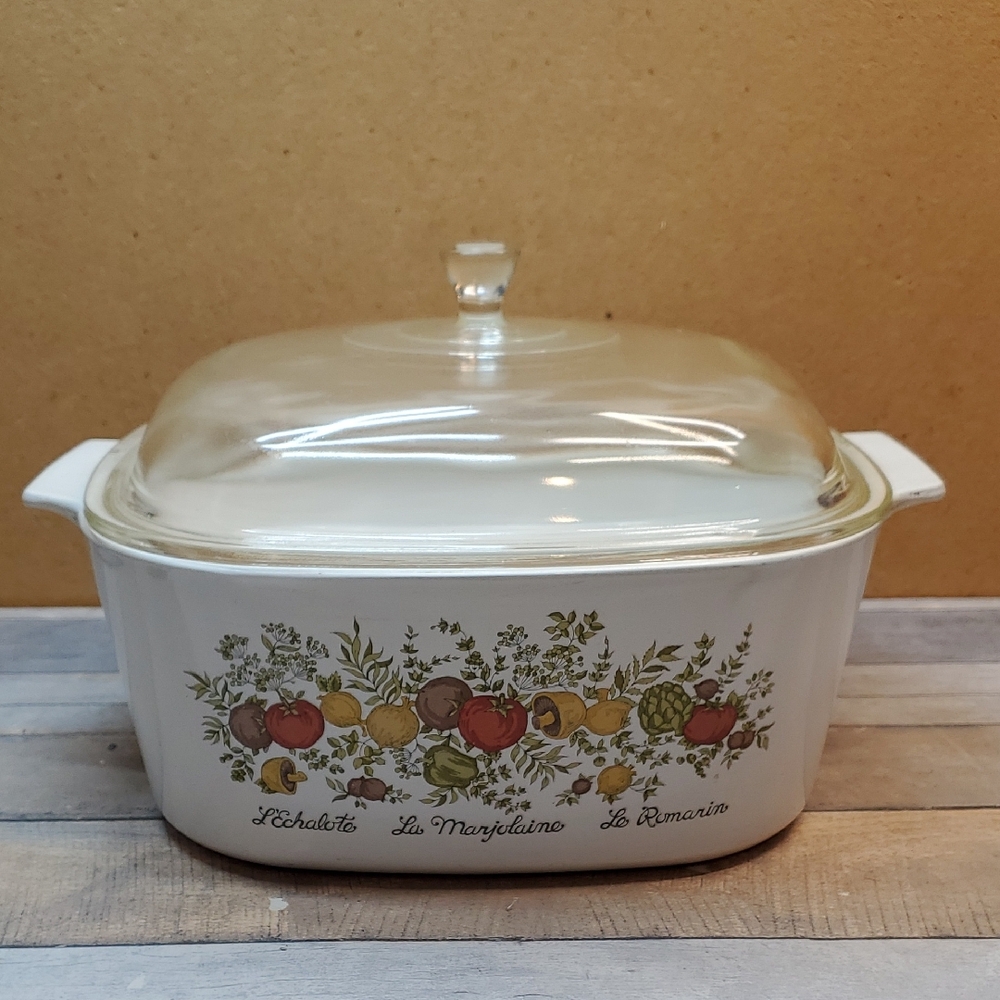 Corning Ware Spice of Life Casserole Dish with Lid A-5-B 5L